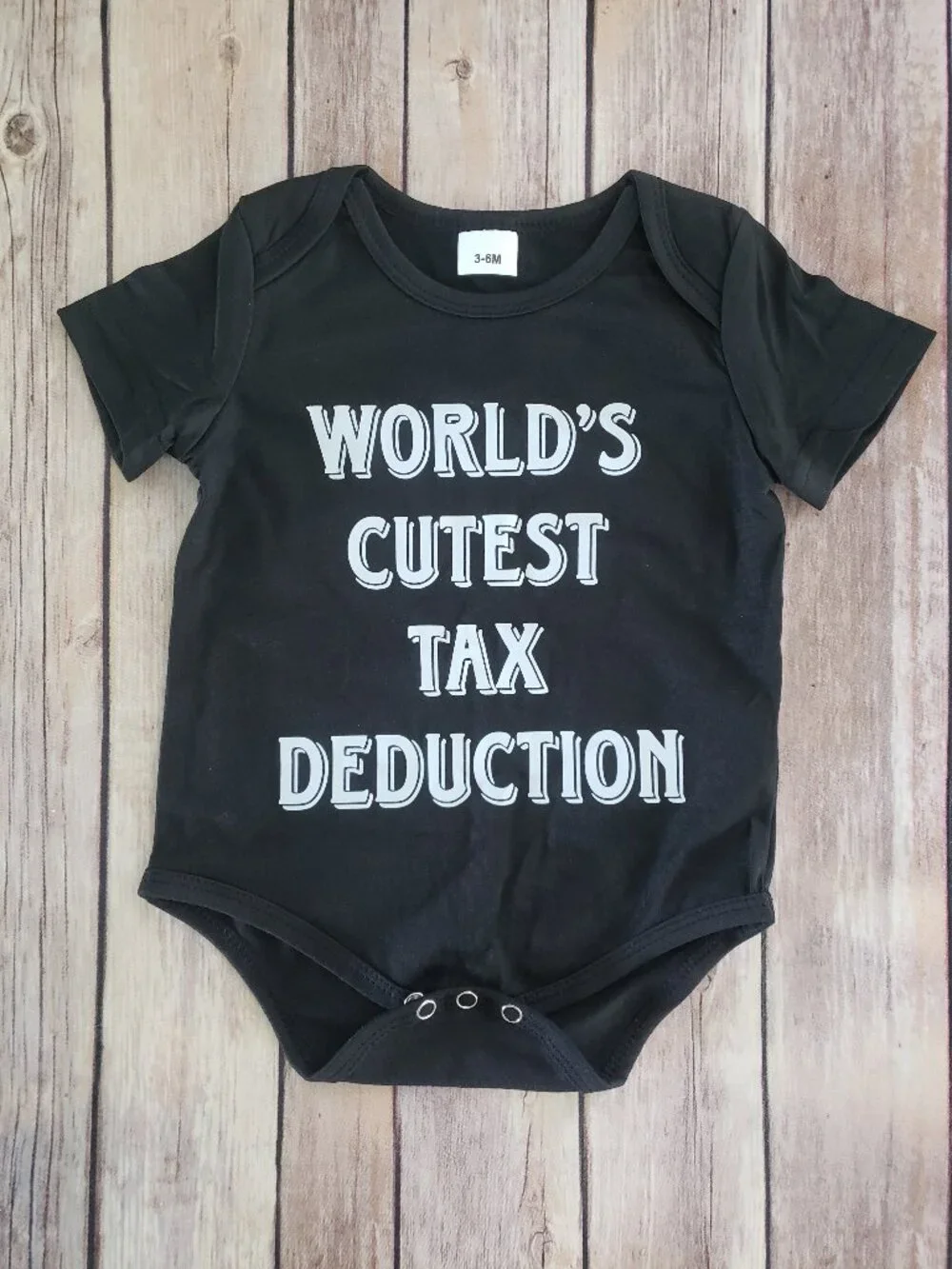 Baby Onesie World's Cutest Tax Deduction Size 3-6M
